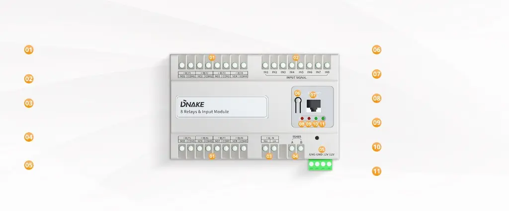 Dnake RIM8 Panel Diagram