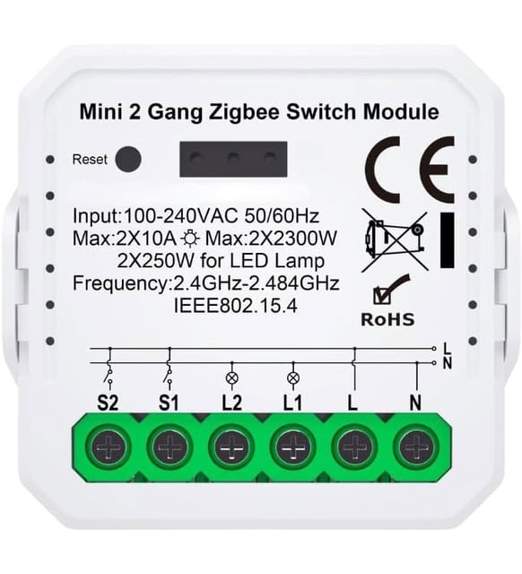 Dnake Smart Switch 2 Röle
