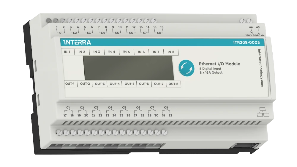 8 Kanallı Ethernet I/O Modülü