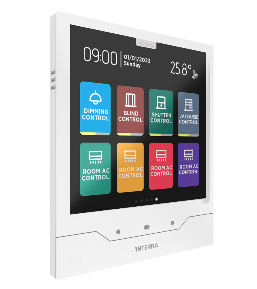 Interra iX4 - 4" KNX Secure Dokunmatik Panel / Beyaz