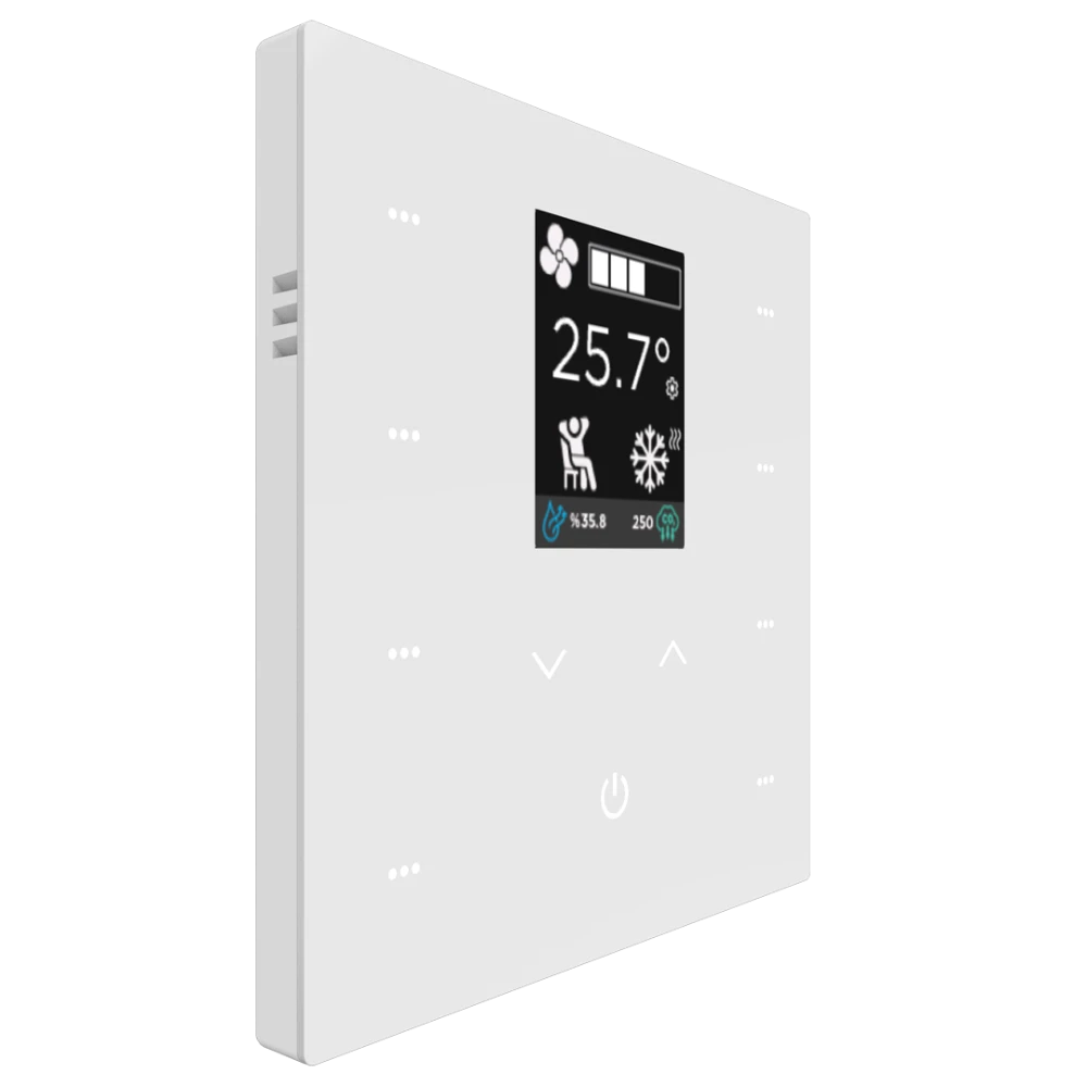 iX2 - 2" KNX Secure Dokunmatik Panel - Beyaz w/LCD