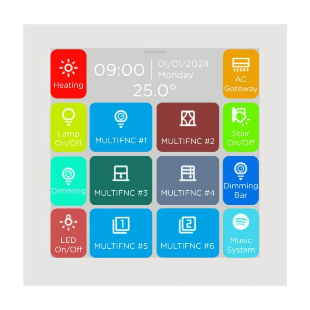 iX3 - 4" Secure KNX Dokunmatik Panel - Beyaz