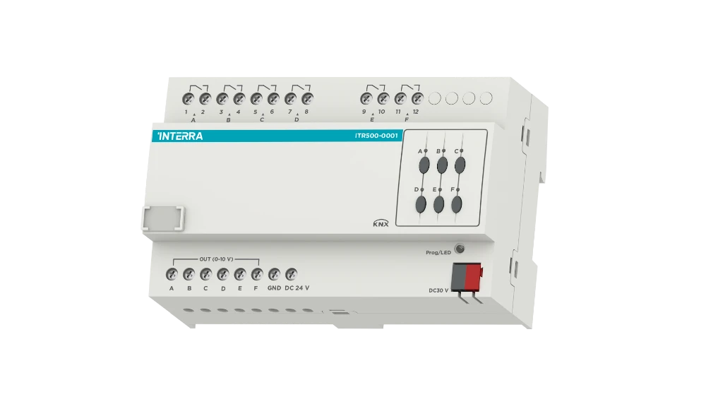 KNX Balast Kontrolör - 6 Kanal (0/1-10V DC)