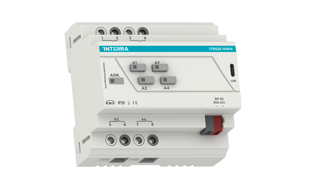 KNX Combo+ Aktuatör - 4 Kanal