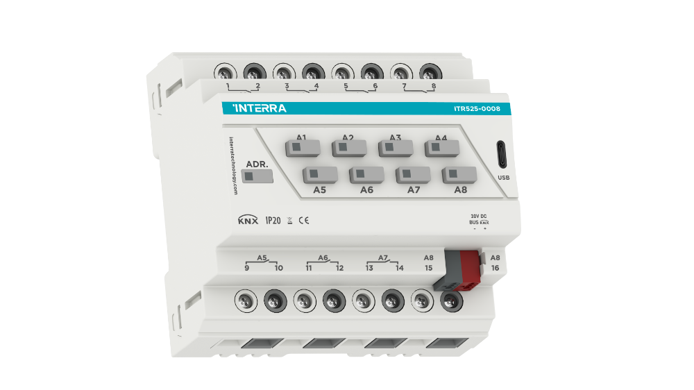 KNX Combo+ Aktuatör - 8 Kanal