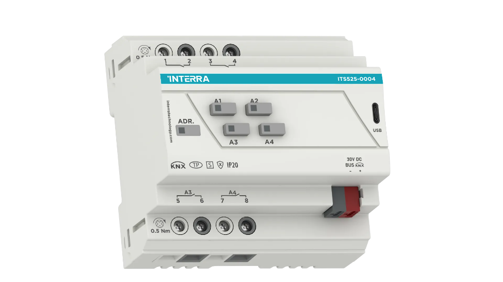 KNX Secure Combo+ Aktuatör - 4 Kanal