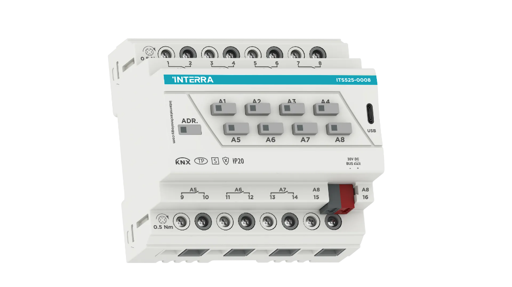 KNX Secure Combo+ Aktuatör - 8 Kanal